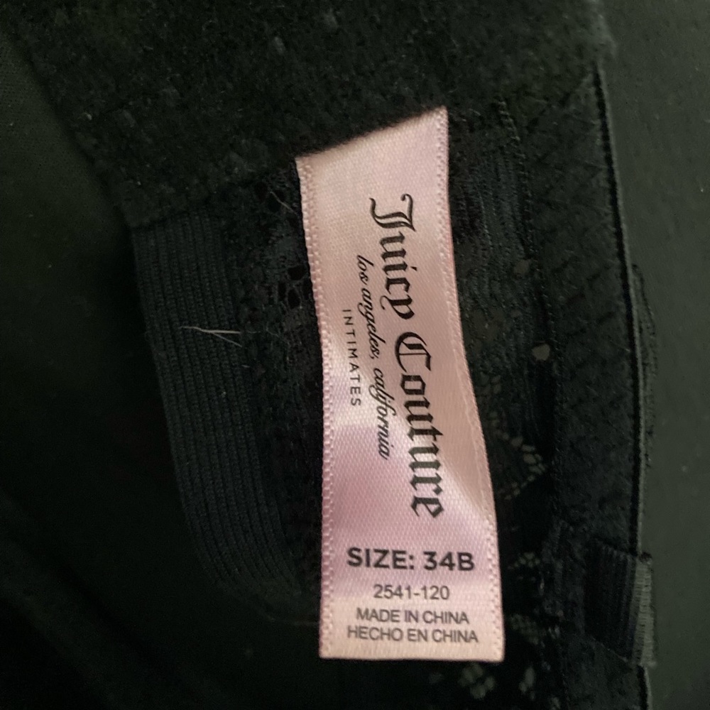 Juicy couture strapless bra